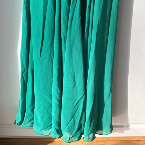 NWT Fame And Partners Light Green Prom Maxi Dress - Picture 10 of 12